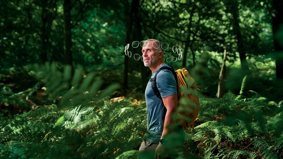Man in the forest