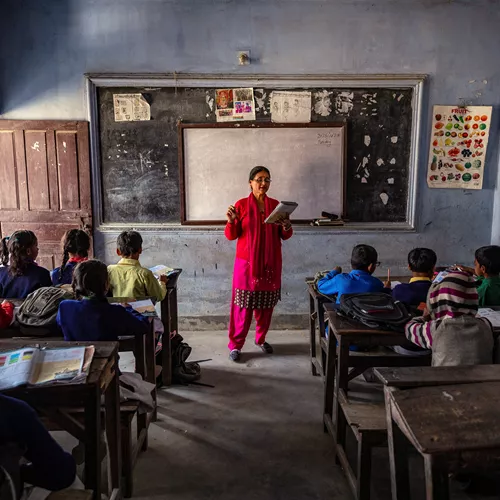 HOYA's Corporate Social Responsibility: a classroom in a third world country