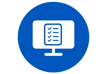 HOYA icon: white checklist graphic on blue background
