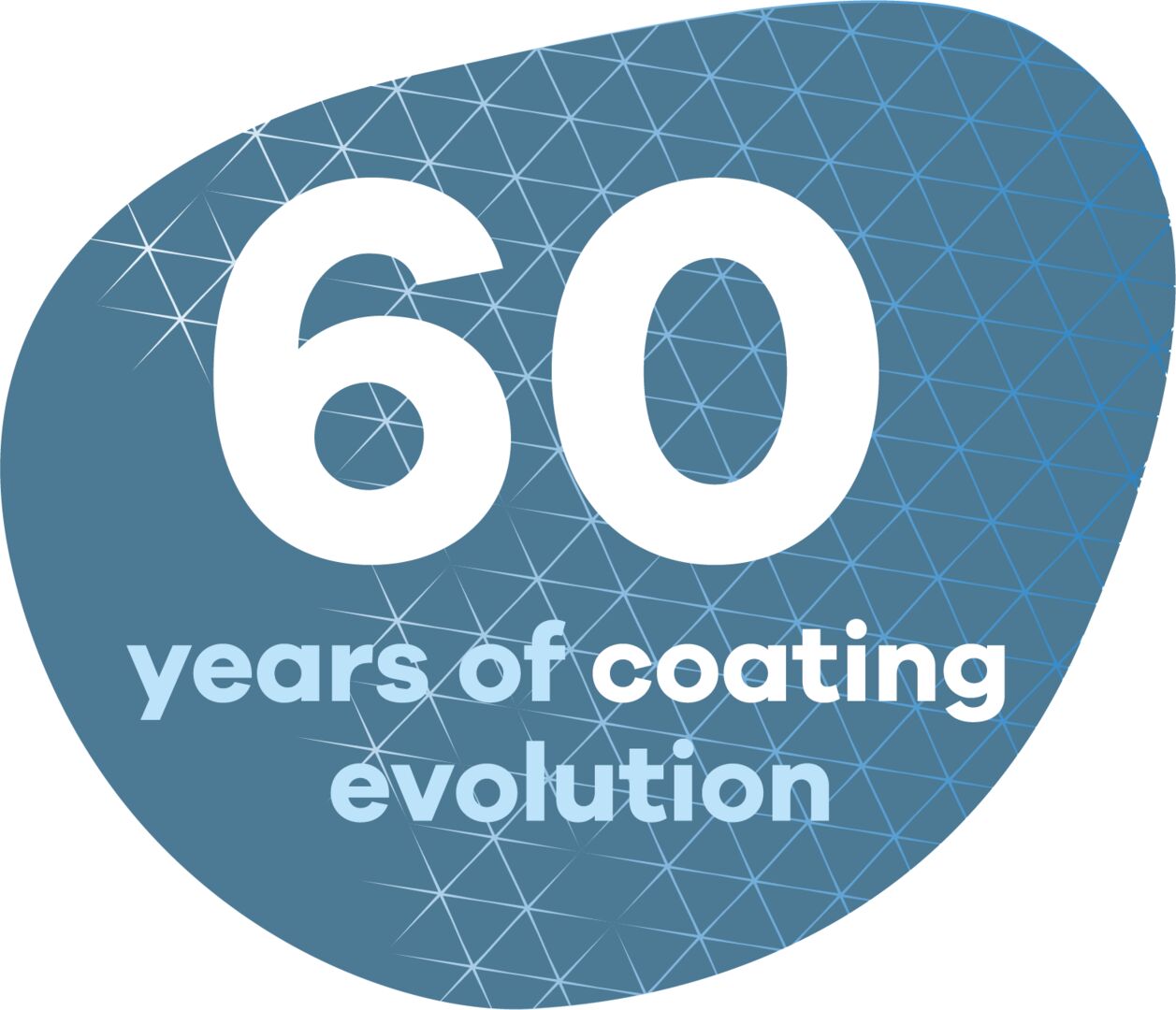 badge 60 years of coating evolution rgb