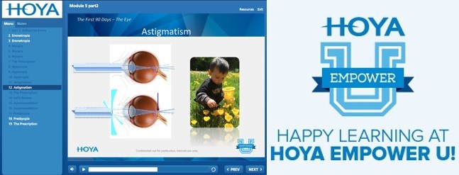 Hoya Empower U training website