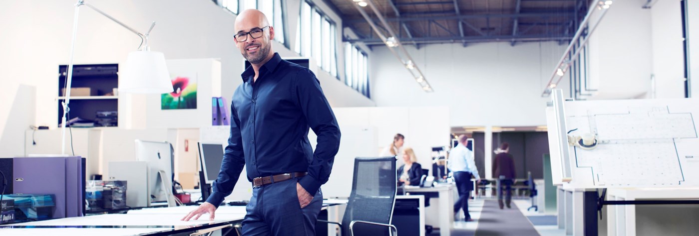 Male in dark shirt wearing indoor lenses