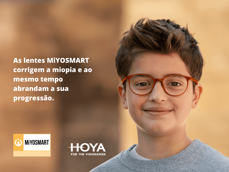 A HOYA Vision Care lança as novas lentes de sol MiYOSMART: a combinação  entre a proteção contra a luz solar intensa e a gestão de miopia.